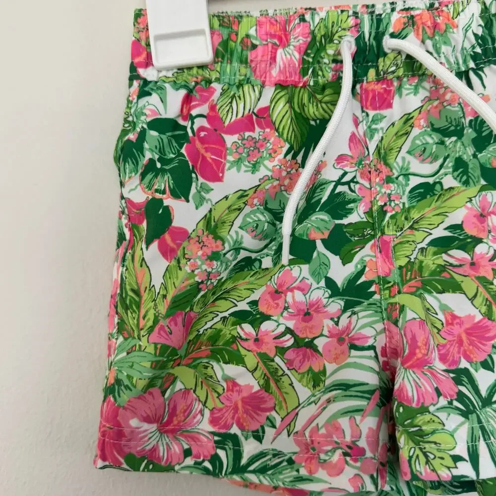 Janie and Jack Recycled Tropical Floral Swim Trunk